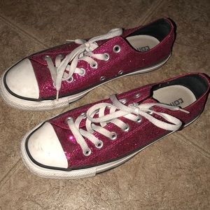 Converse all star glitter hot pink